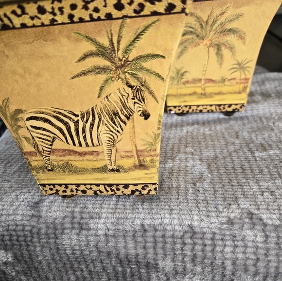 Set of 3 Safari Flower Pots (Plants not included) 51/2" x 51/2" x 5" high - Picture 5 of 5